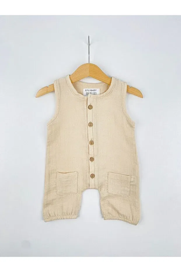 Детский комбинезон из муслина Efu Baby, Beige