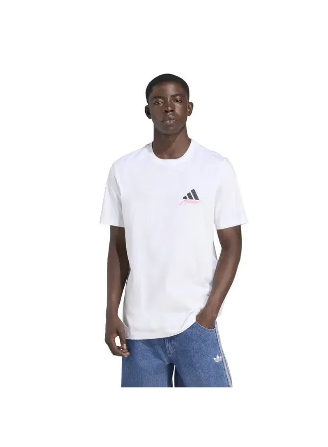 Футболка с принтом Messi Icon G T Graphic Adidas, белый