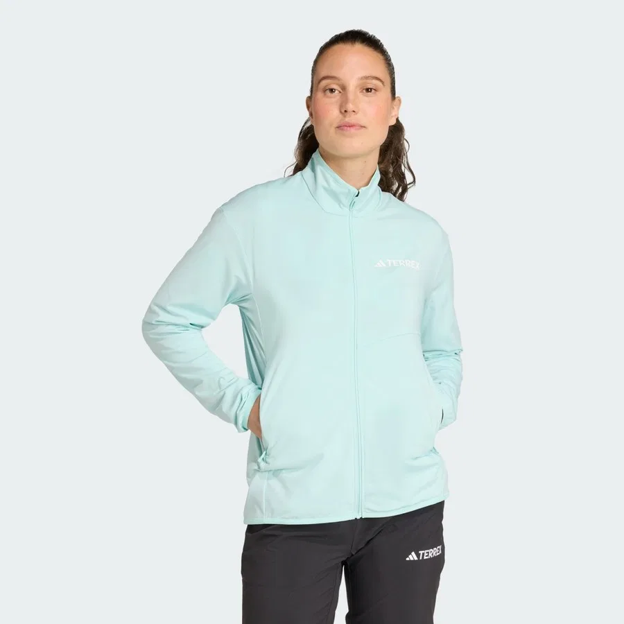 Куртка-флис с полной застежкой-молнией Terrex Multi CLIMAWARM adidas, Бирюзовый