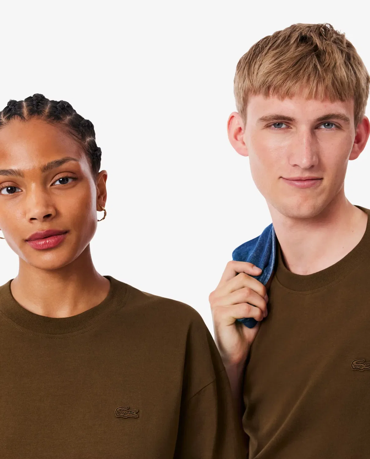 Футболка Lacoste свободного кроя, Marrón — фото 3