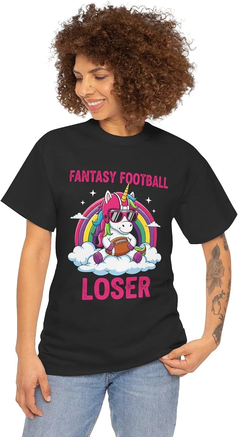 Мужская футболка с принтом Fantasy Football Loser, чёрный — фото 3