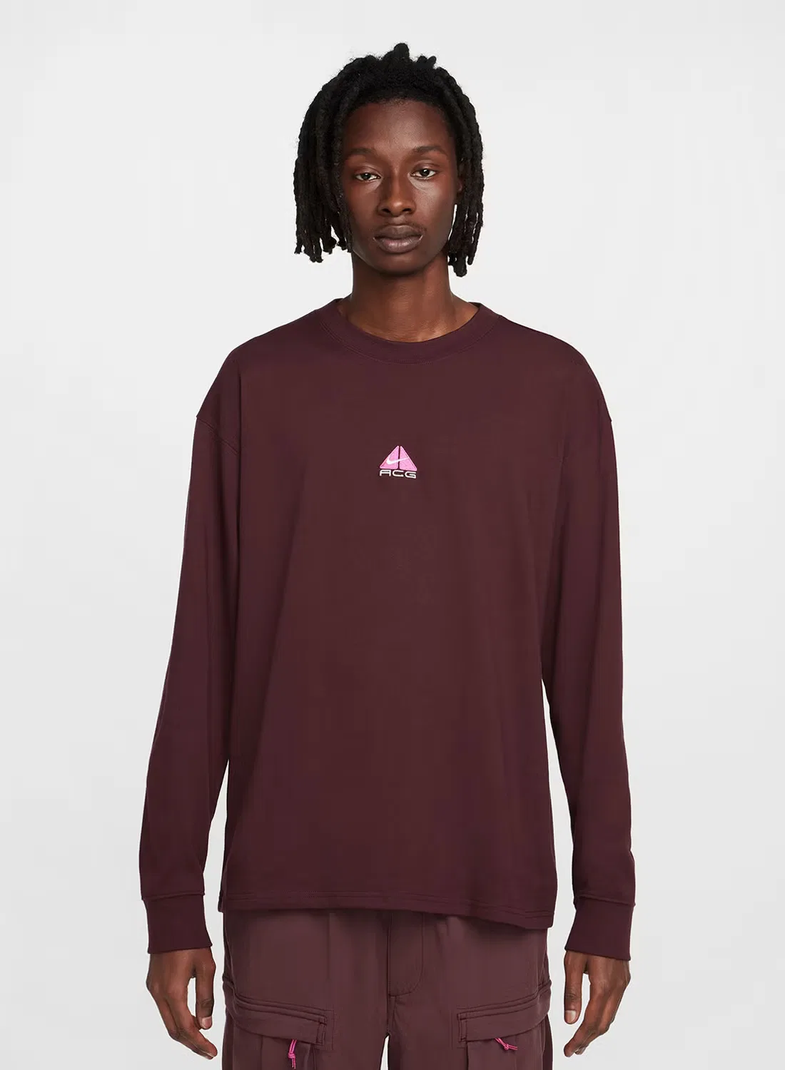 Футболка с длинным рукавом с принтом Acg lungs graphic Nike, красный