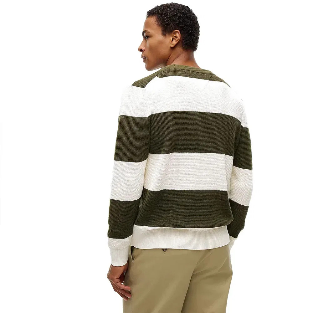 Мужской свитшот с вафельным узором Tommy hilfiger, Green — фото 2