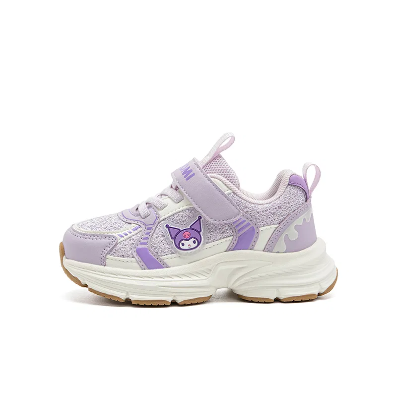 Детские кроссовки из синтетической кожи Light Purple Kuromi Sanrio