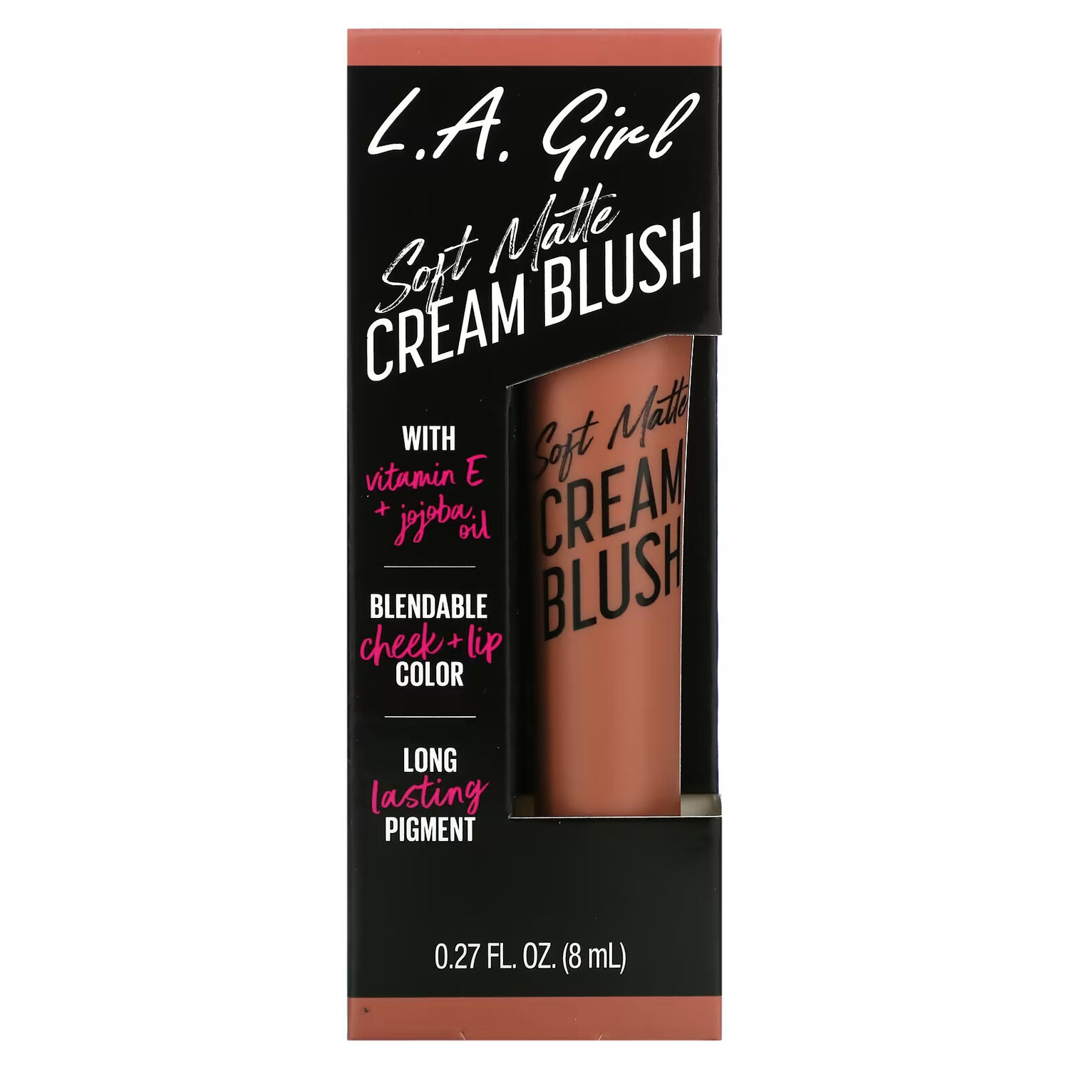 L.A. Girl, Blendable Cheek + Lip Color, мягкие матовые кремовые румяна, для взрослых, 8 мл (0,27 жидк. Унции) — фото 3