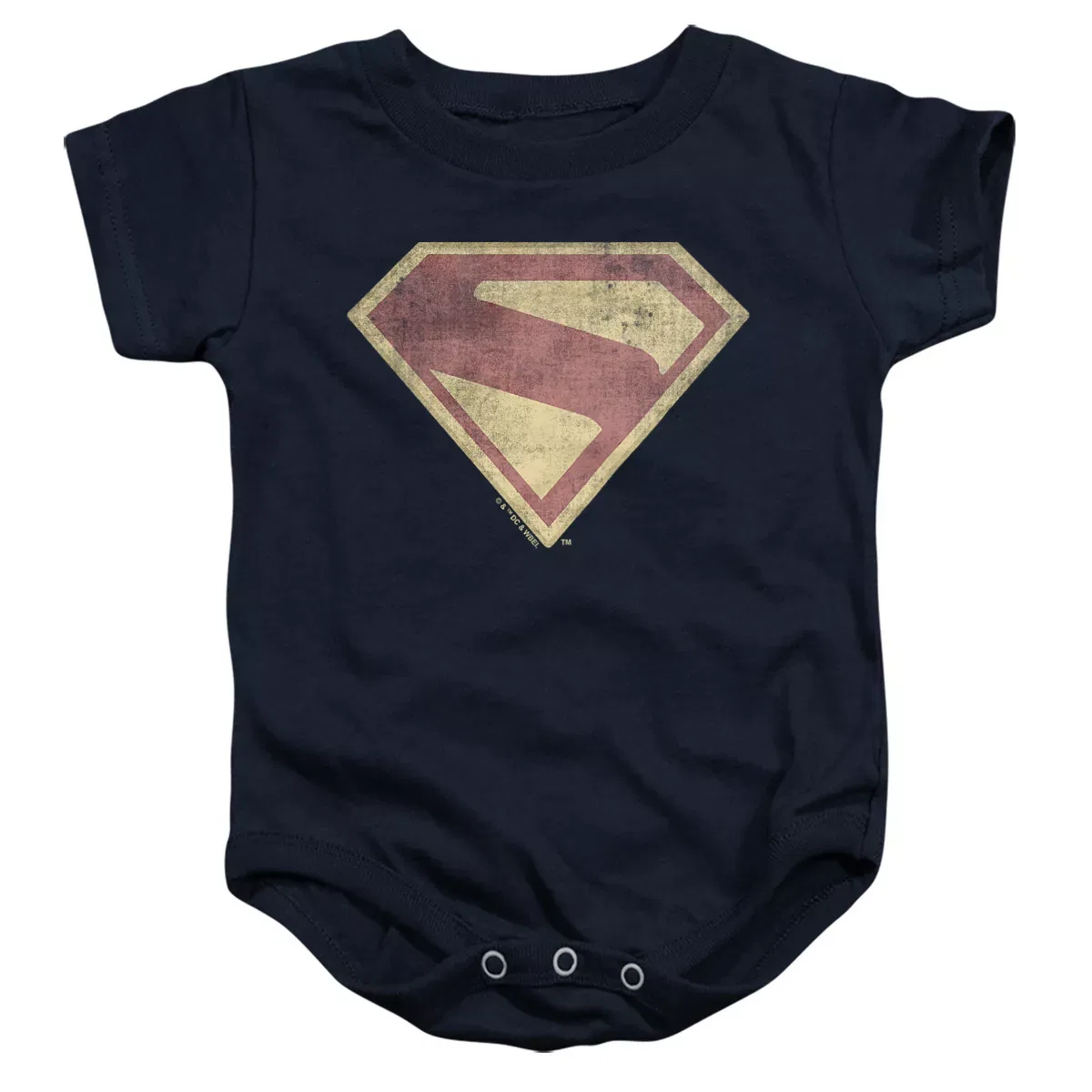 Детское боди с коротким рукавом Superman Navy