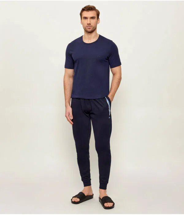 Мужской комплект футболок с круглым вырезом T-Shirt 3 штуки Regular Fit BOSS, черный — фото 2