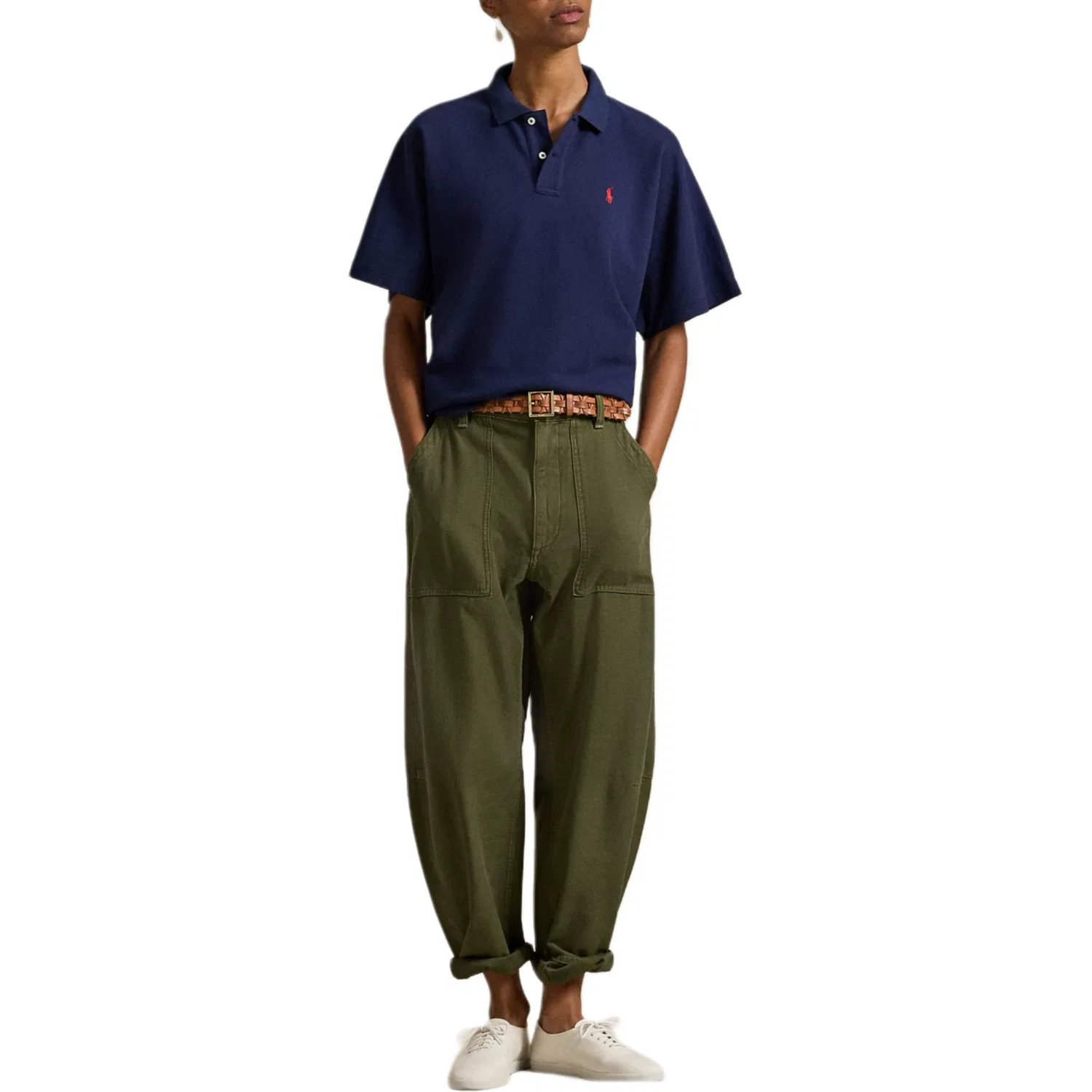 Женское поло из пике Polo Ralph Lauren, Newport Marine — фото 4