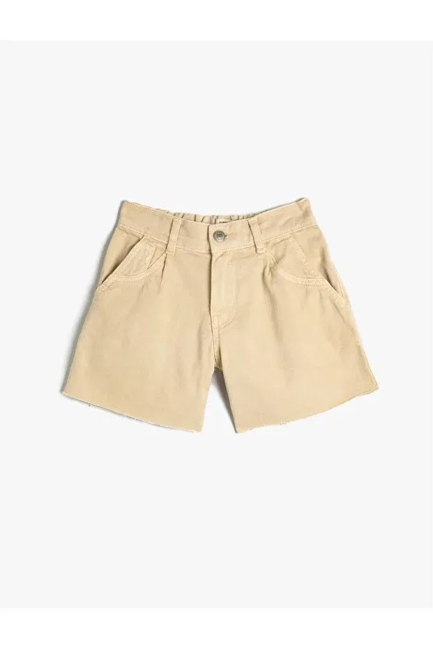 Детские шорты для девочек джинсовые Koton, Beige