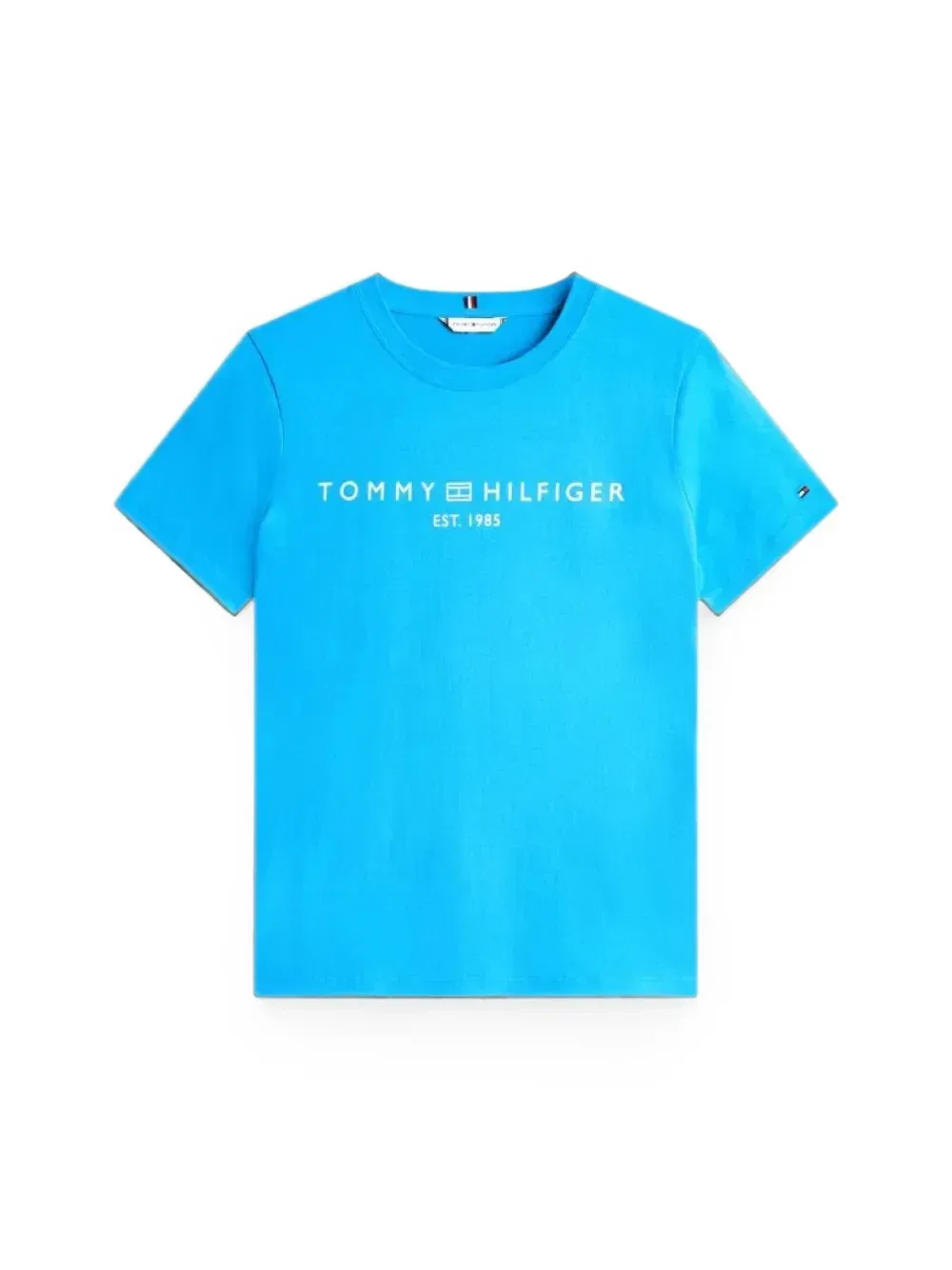 Футболка из хлопка с логотипом Tommy Hilfiger, синий — фото 2