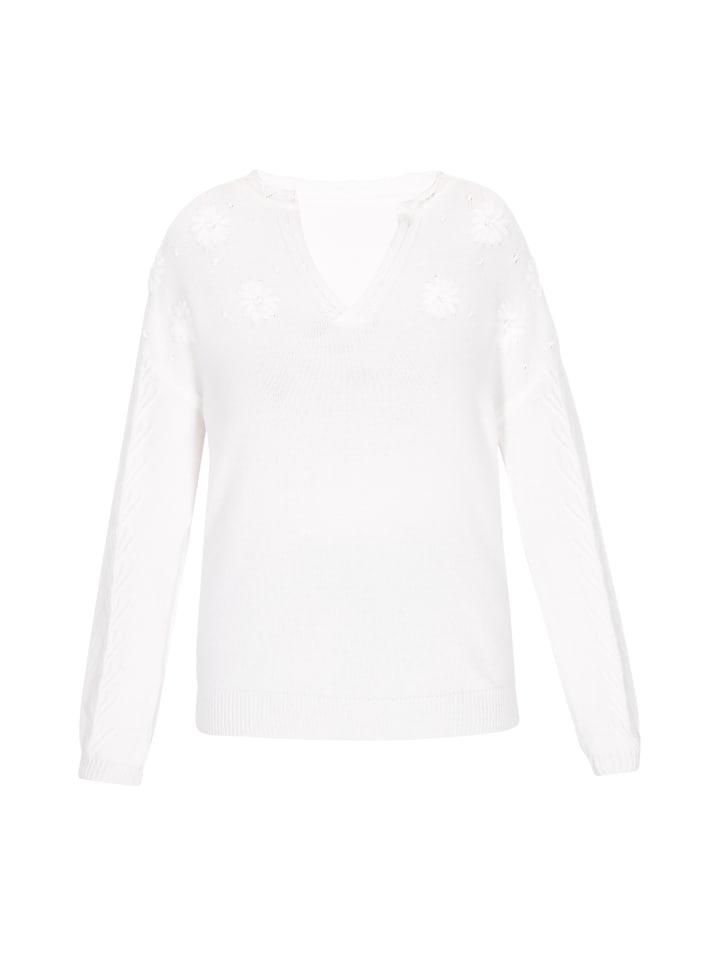 

Женский свитер белого цвета usha FESTIVAL