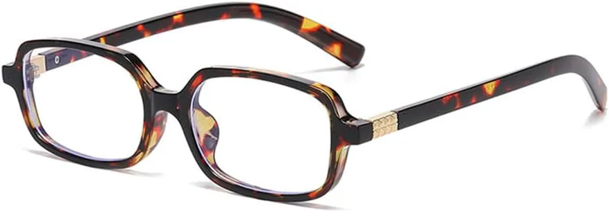 

Солнцезащитные очки UV400 с защитой от УФ-излучения, маленькая оправа, леопардовый принт, синие, для женщин и мужчин, для бега и активного отдыха UYPTK, Amber Clear