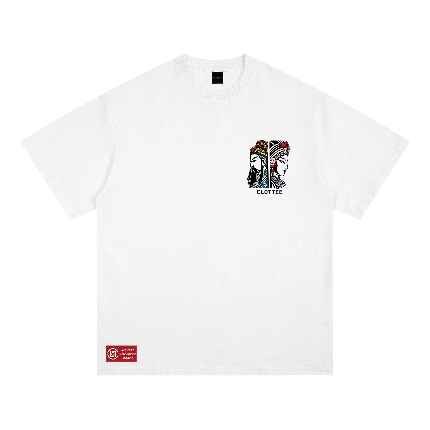 Детская футболка с круглым вырезом, средняя посадка, Unisex Crew Neck Moderate, CLOT, черный — фото 4