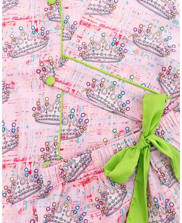 Детский комплект для девочек с принтом Silky Crown Jewels Silky Set Sunshine Society, мультиколор — фото 4