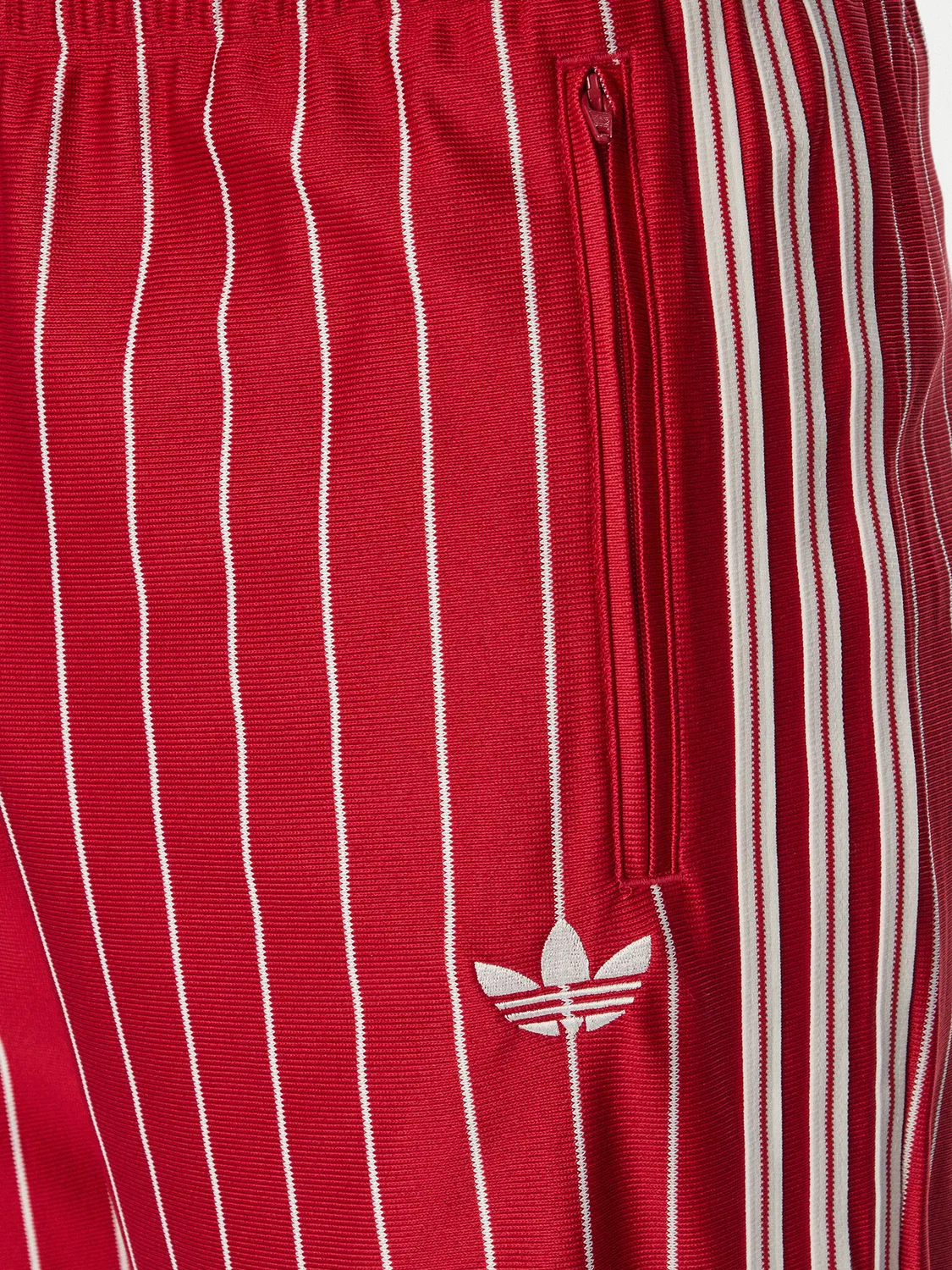 Мужские спортивные штаны стандартного кроя Firebrid Pinstripes Track Adidas, красный — фото 4