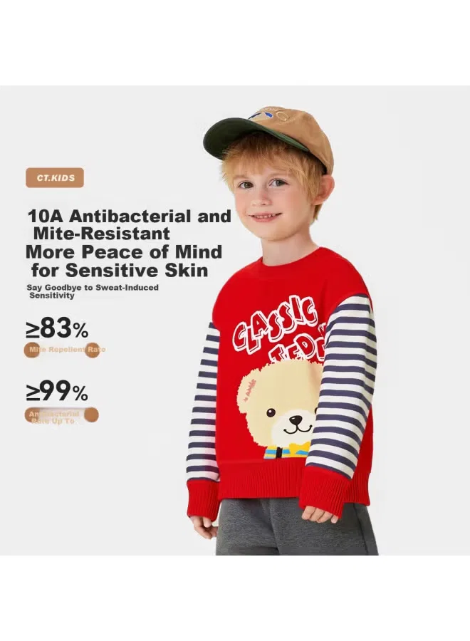 Пуловер детский вязаный Classic Teddy, красный