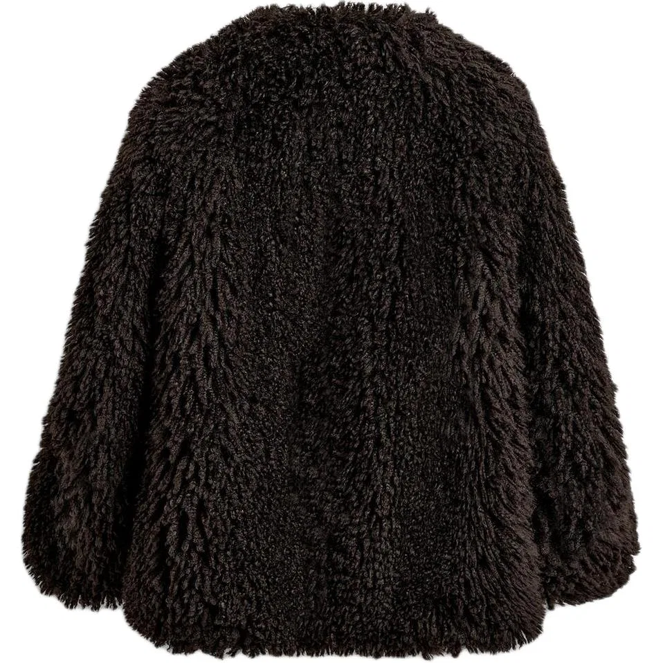 Женское пальто из вельвета с эффектом вельвета Harry Lambert FW25 ZARA, Brown — фото 3