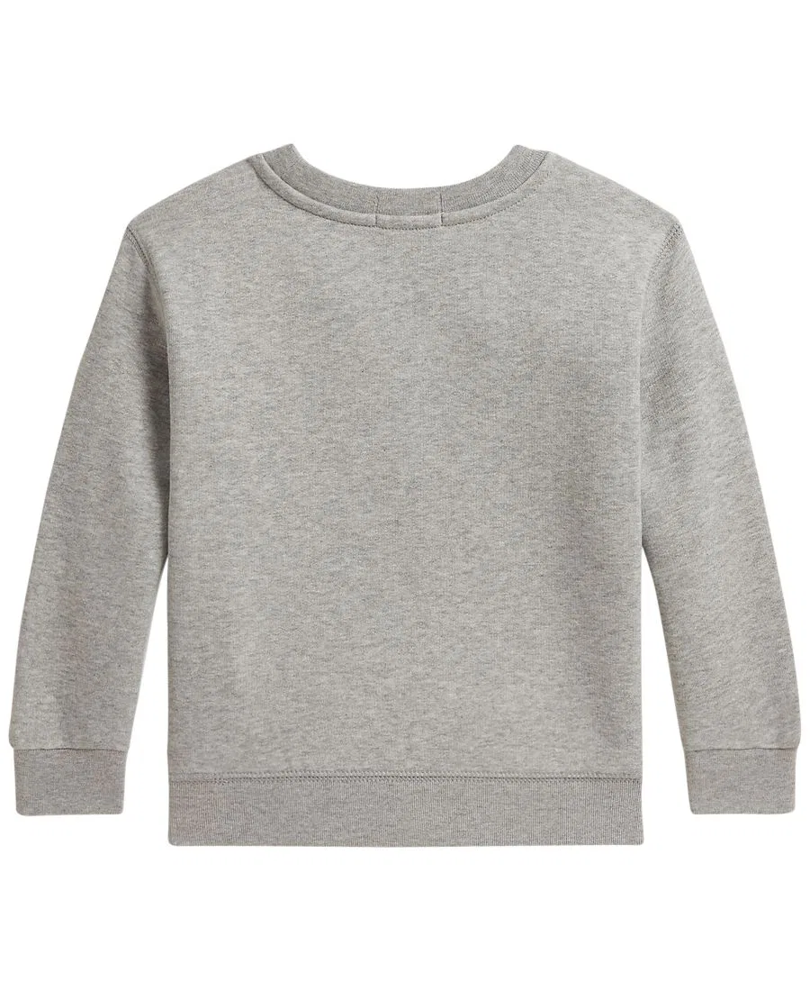 Детский свитшот с флисом и длинным рукавом, модель Polo Bear Polo Ralph Lauren, Andover Heather — фото 2
