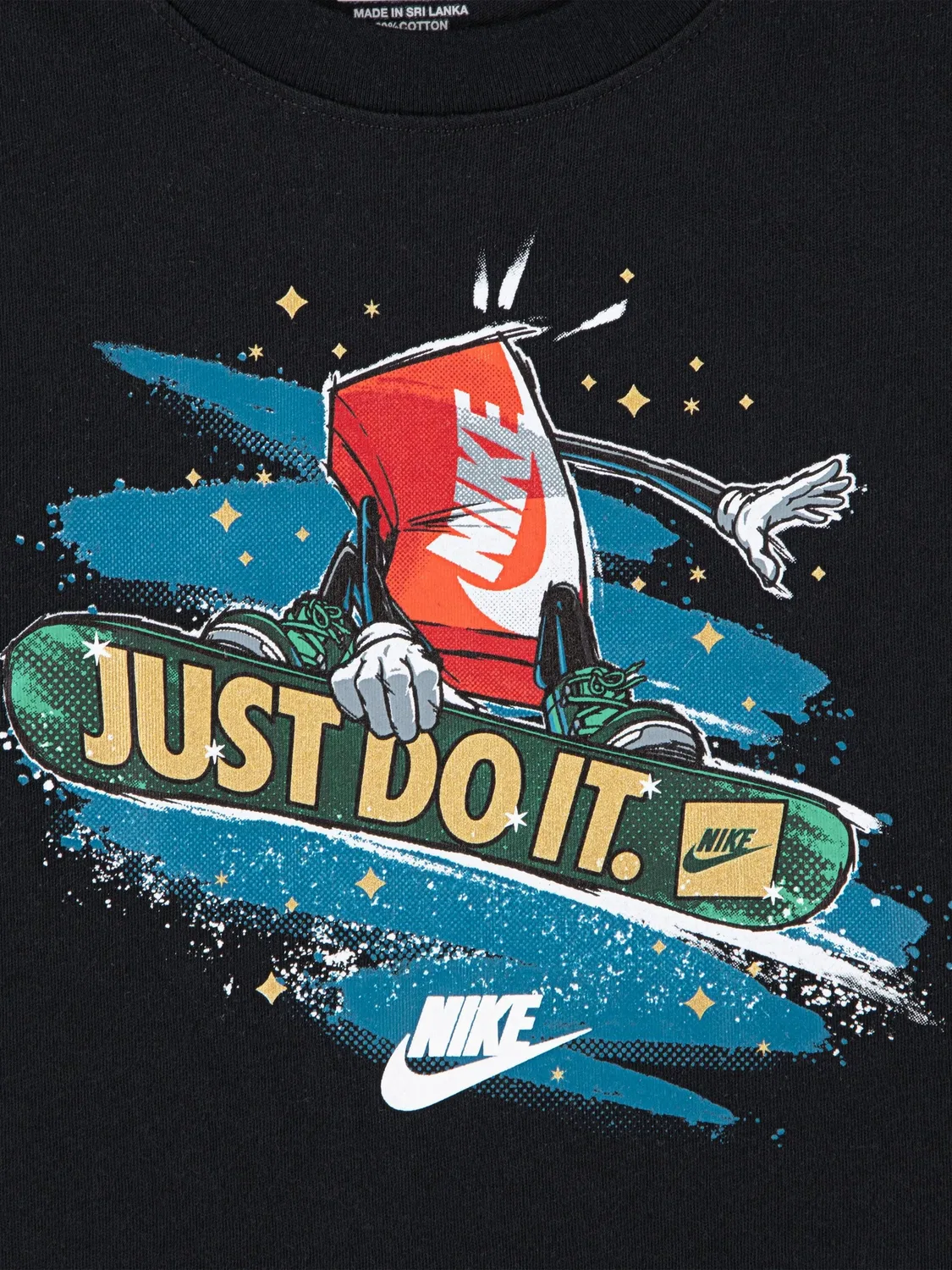 Футболка с графичным принтом Nike Kids, черный — фото 4