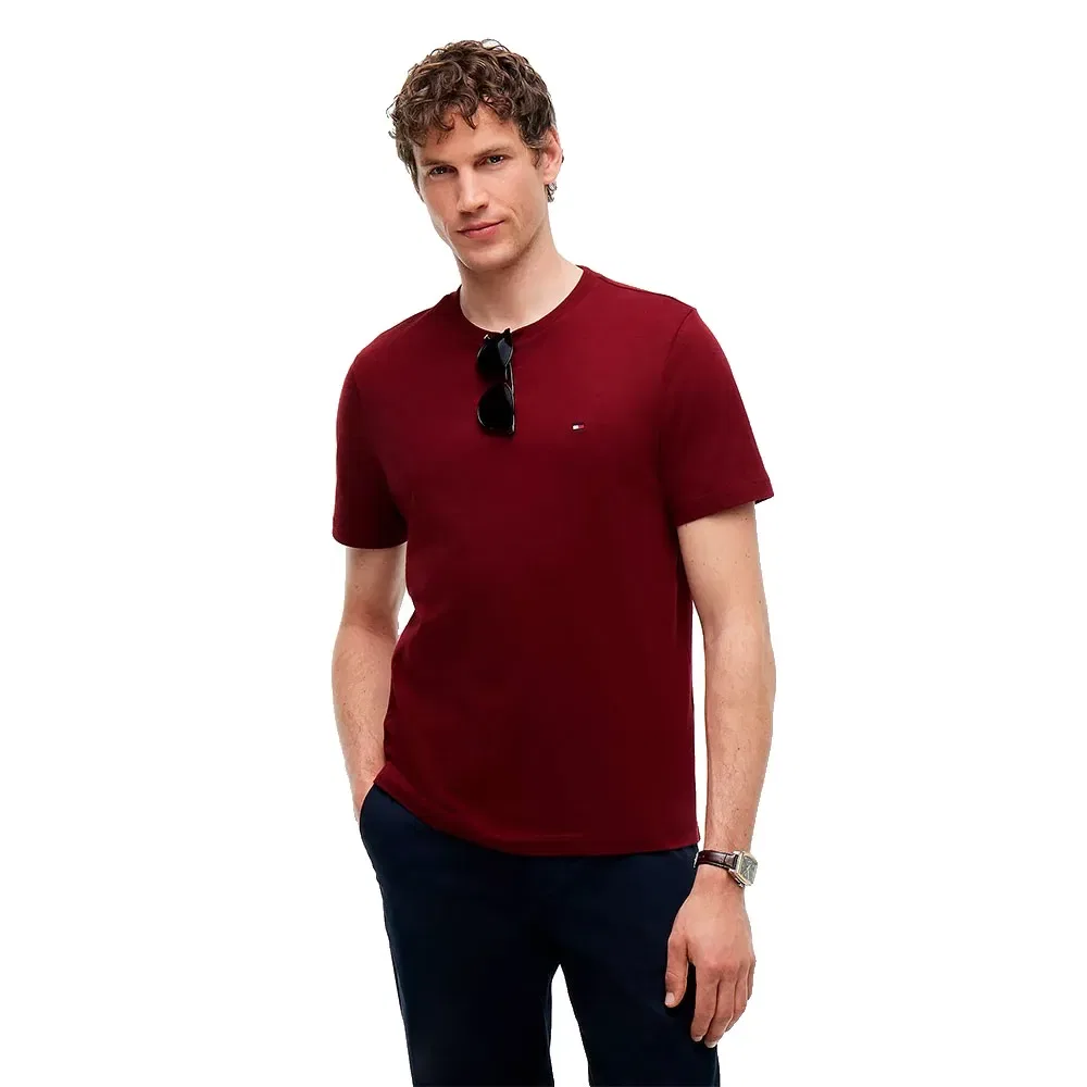 Мужская хлопковая футболка с коротким рукавом Tommy hilfiger, Red