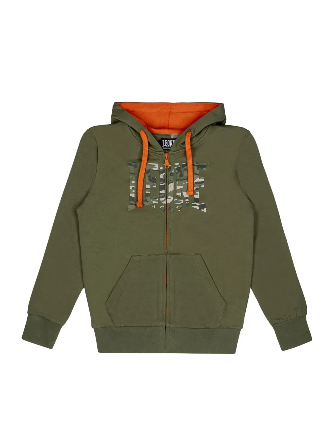 Детское худи с капюшоном и принтом Camouflage Leone 1947 Apparel, Grun
