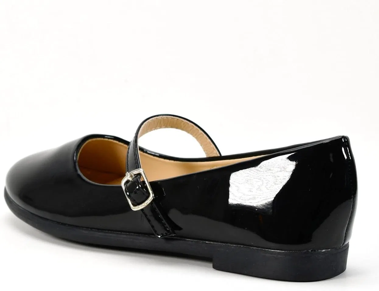 Детские туфли-балетки для девочек с бантом Nova Utopia Nova Footwear, Blackpatent — фото 4