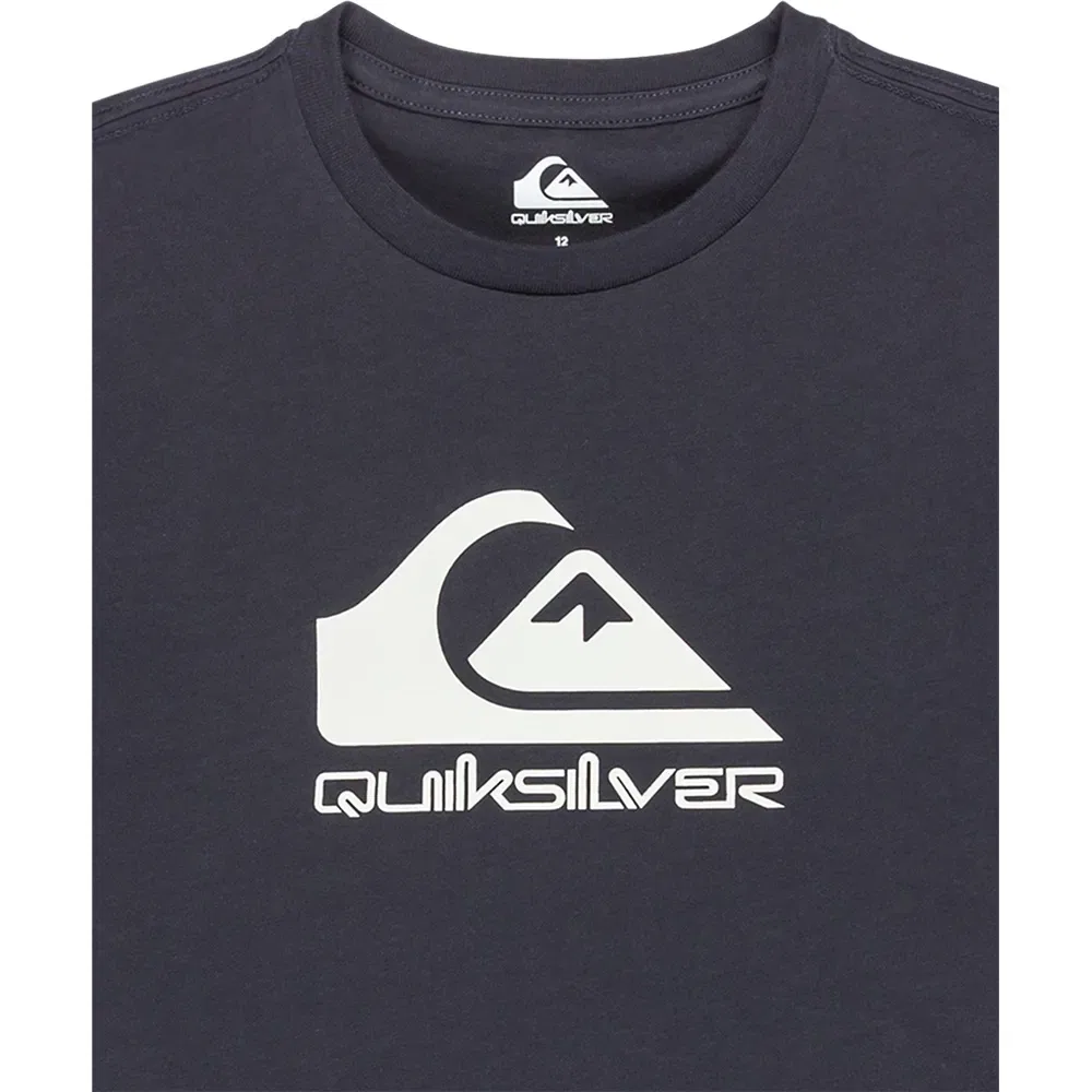 Детская футболка с коротким рукавом с принтом Ev Comp Logo Quiksilver, Blue — фото 3