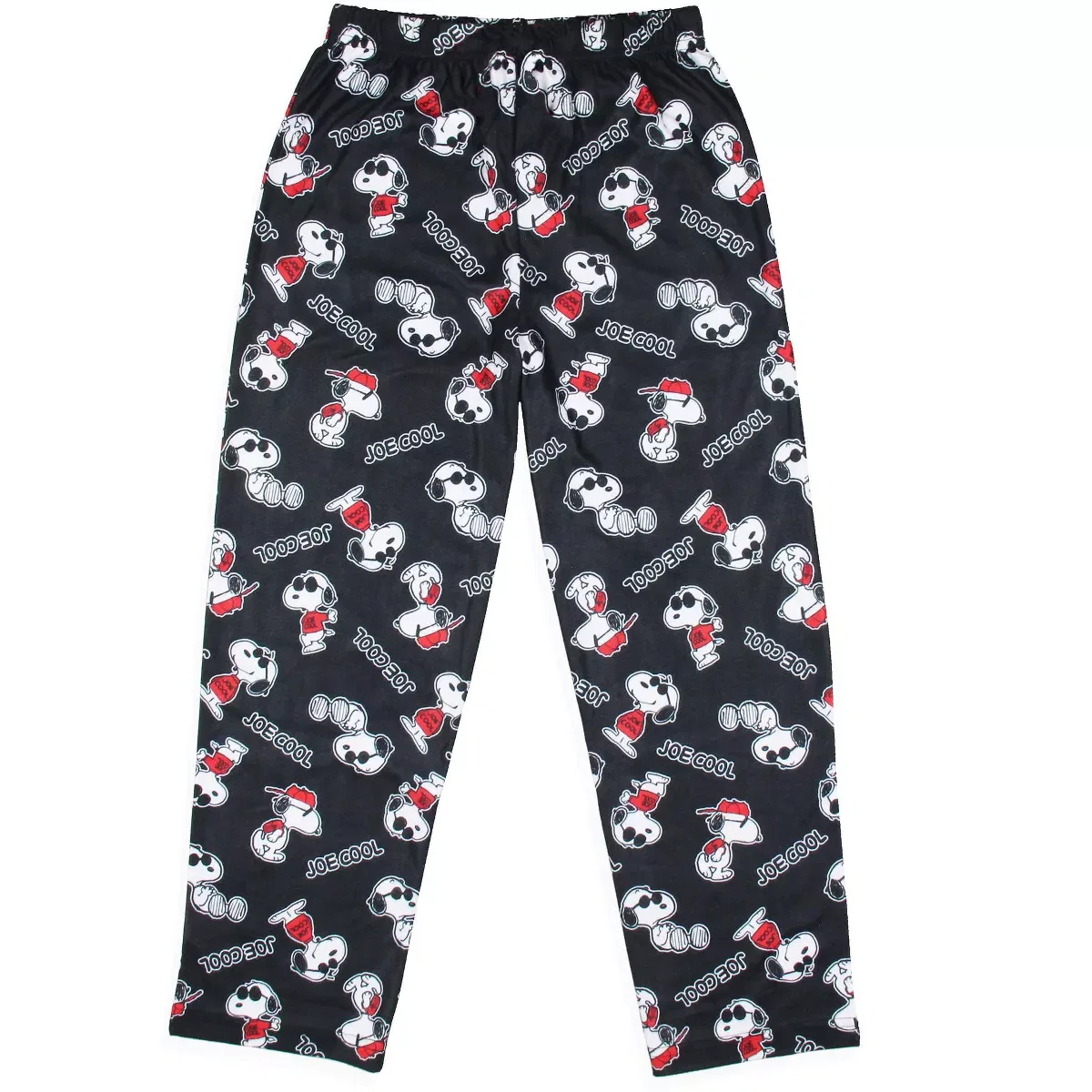 Детские пижамные штаны для мальчиков с принтом Joe Cool Snoopy Peanuts, Black — фото 2