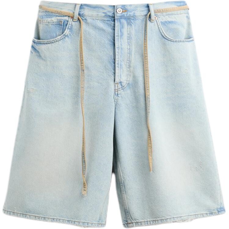 

Джинсовые шорты мужские светло-голубые Zara, светло-голубой