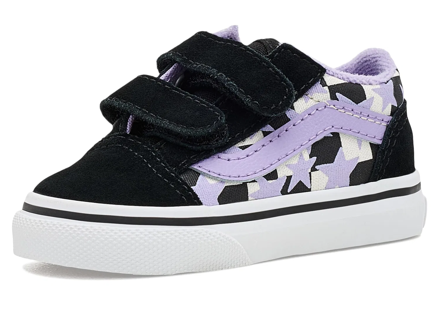 Кроссовки Old Skool V (для малышей и маленьких детей) Vans Kids, Starry Check Soft Purple