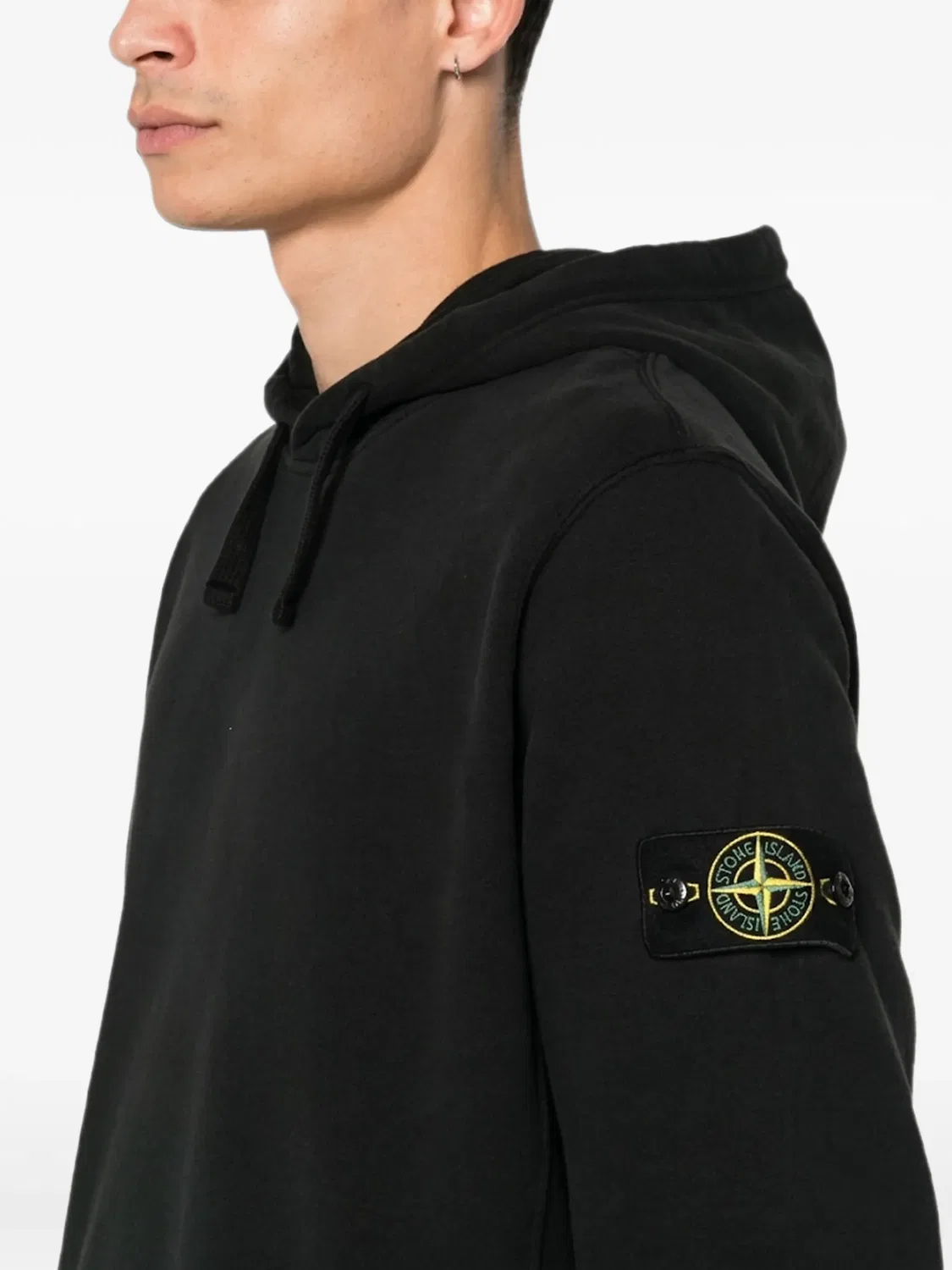 Stone Island Свитшот с патчем, черный — фото 2