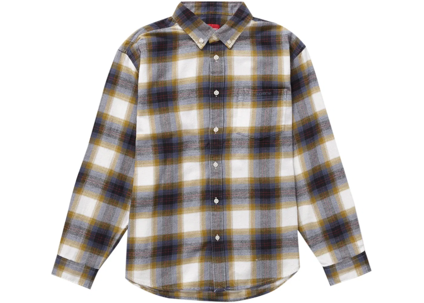 Мужская рубашка из фланели в клетку Supreme Shirt, Natural