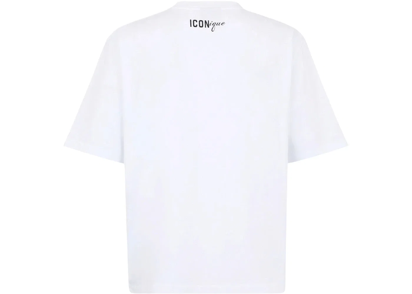 Мужская футболка свободного кроя Iconique Loose Fit Tee Dsquared2, White — фото 2