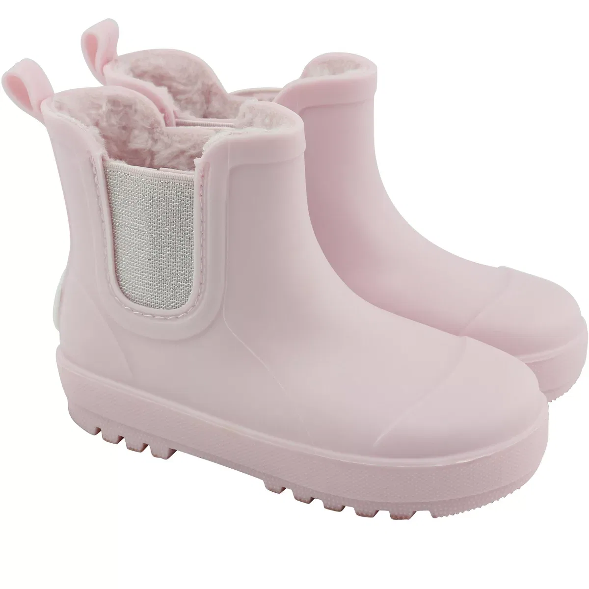 Детские сапоги-челси с искусственным мехом Bearpaw, Light Pink — фото 2