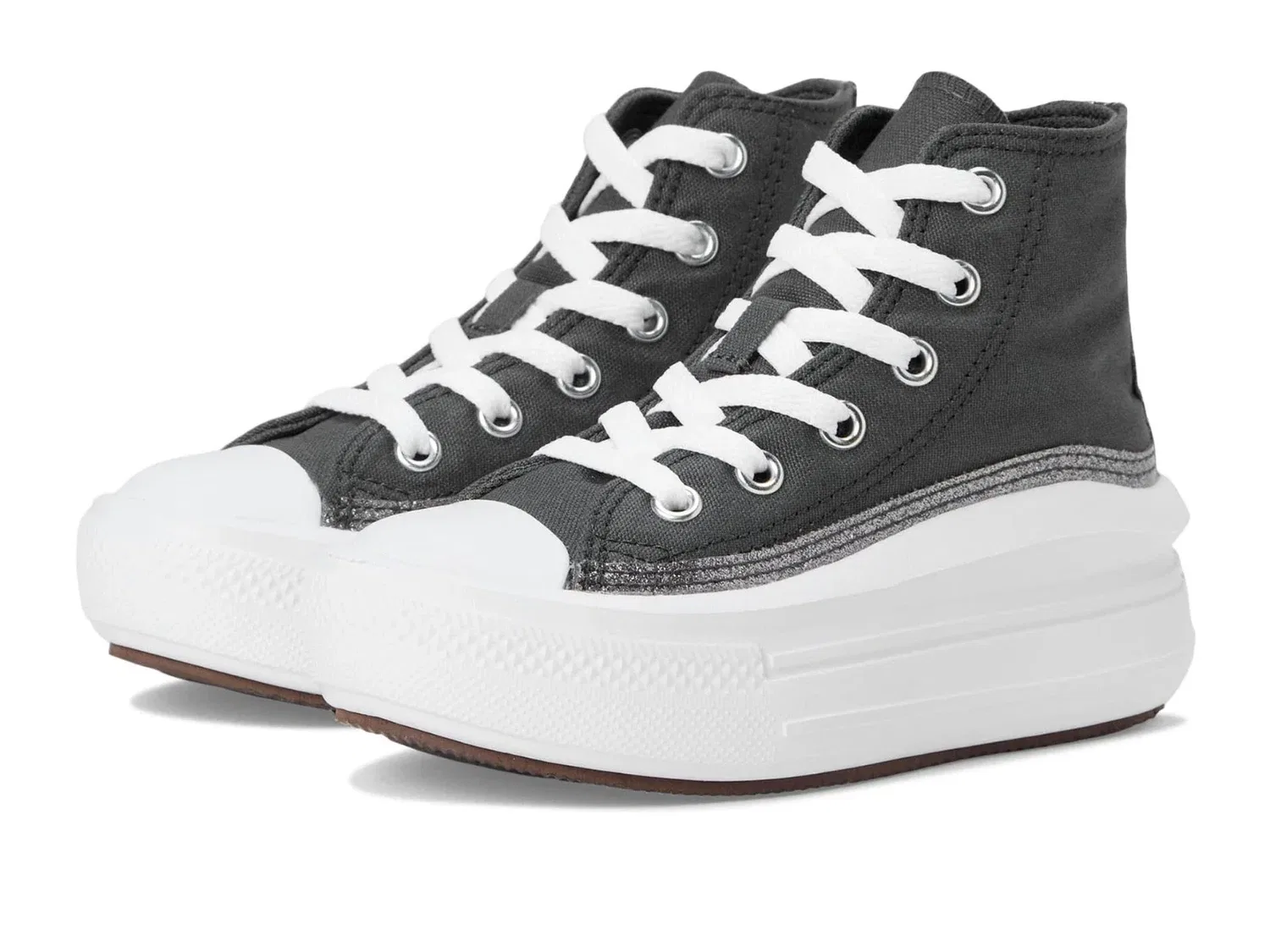 Детские кроссовки на платформе Converse Chuck Taylor All Star Move, серый — фото 2