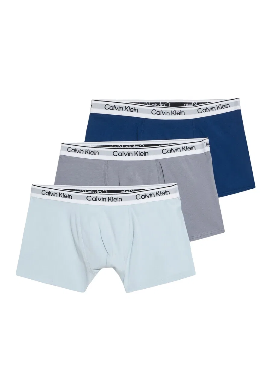 Трусы Calvin Klein Underwear, темно-синие, пастельно-голубые, серые