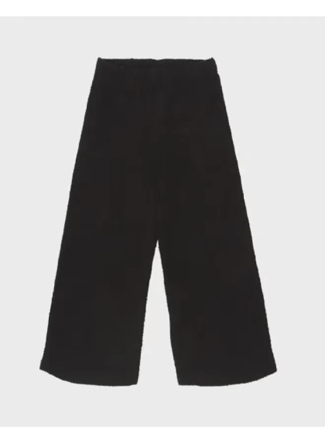 Брюки прямые текстурированные Zara, черный