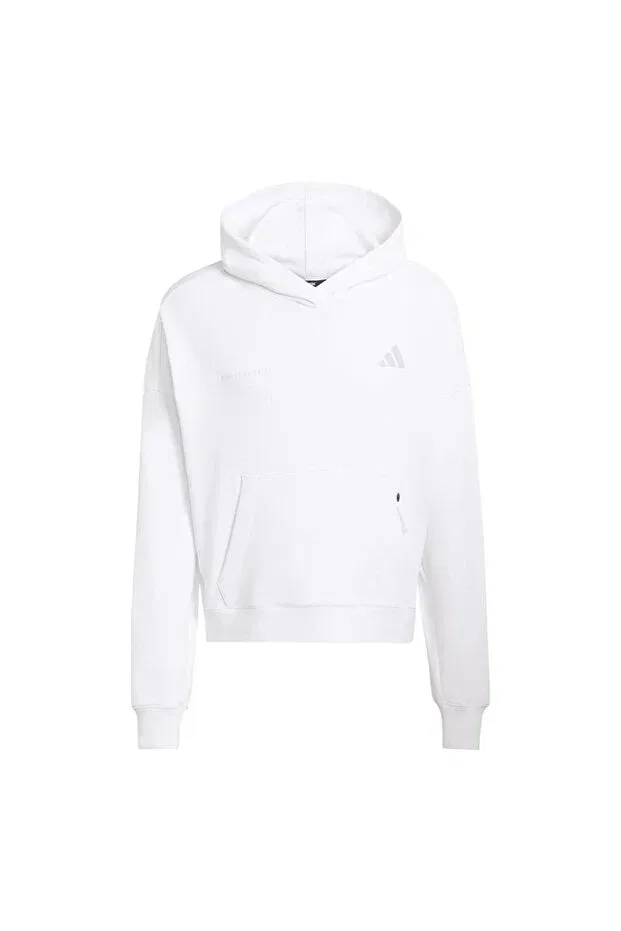 Детское худи для девочек джинсовое Adidas, White