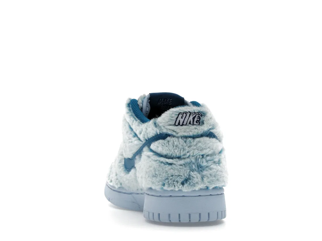 Детские кроссовки с принтом Nike Dunk Low Abominable Snowman Nike, Green Abyss/Celestine Blue/White — фото 4