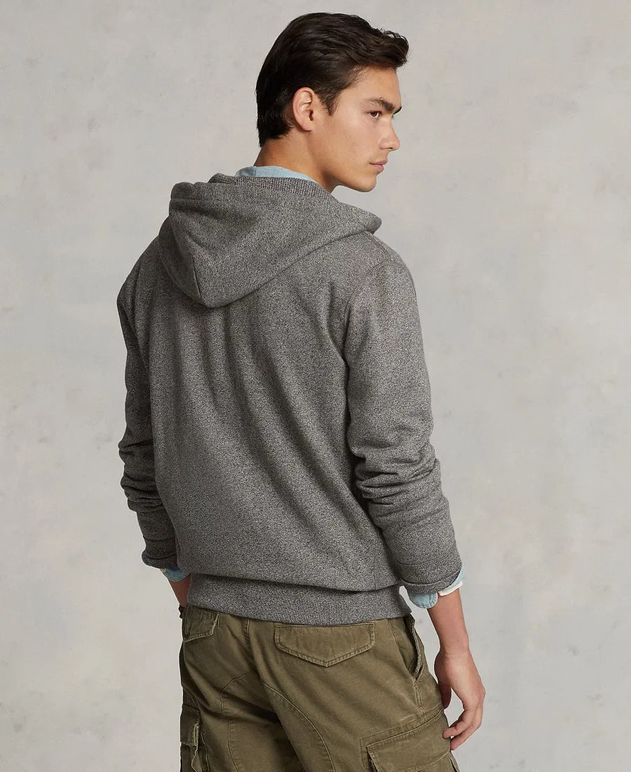 Худи из хлопкового флиса Cotton Fleece Hoodie Collection Polo Ralph Lauren, Ash Grey Heather — фото 2