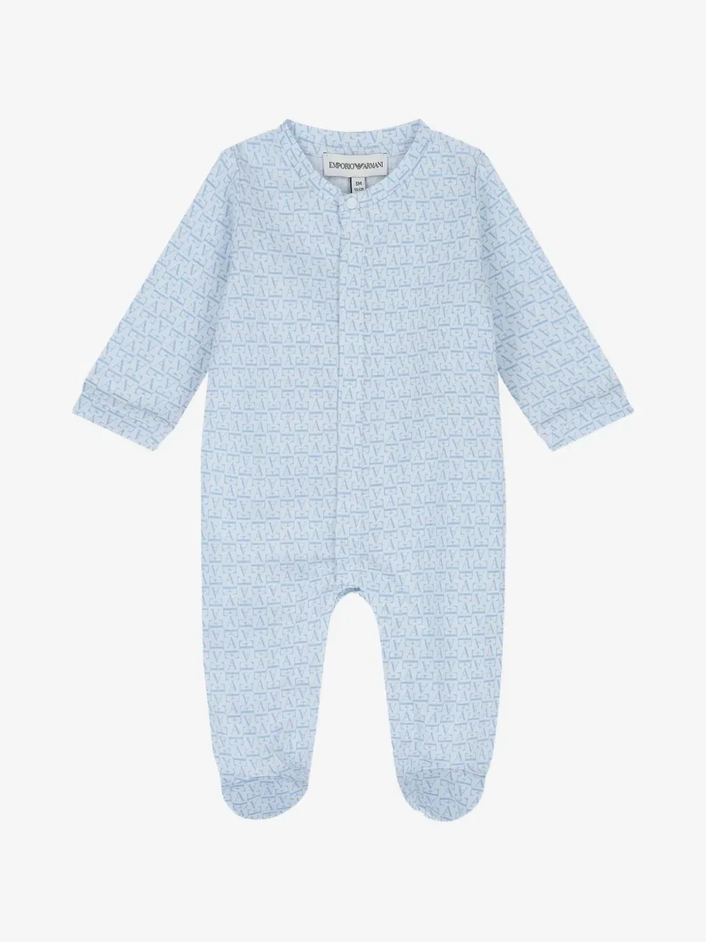Комбинезон с логотипом Emporio Armani Kids, синий — фото 3