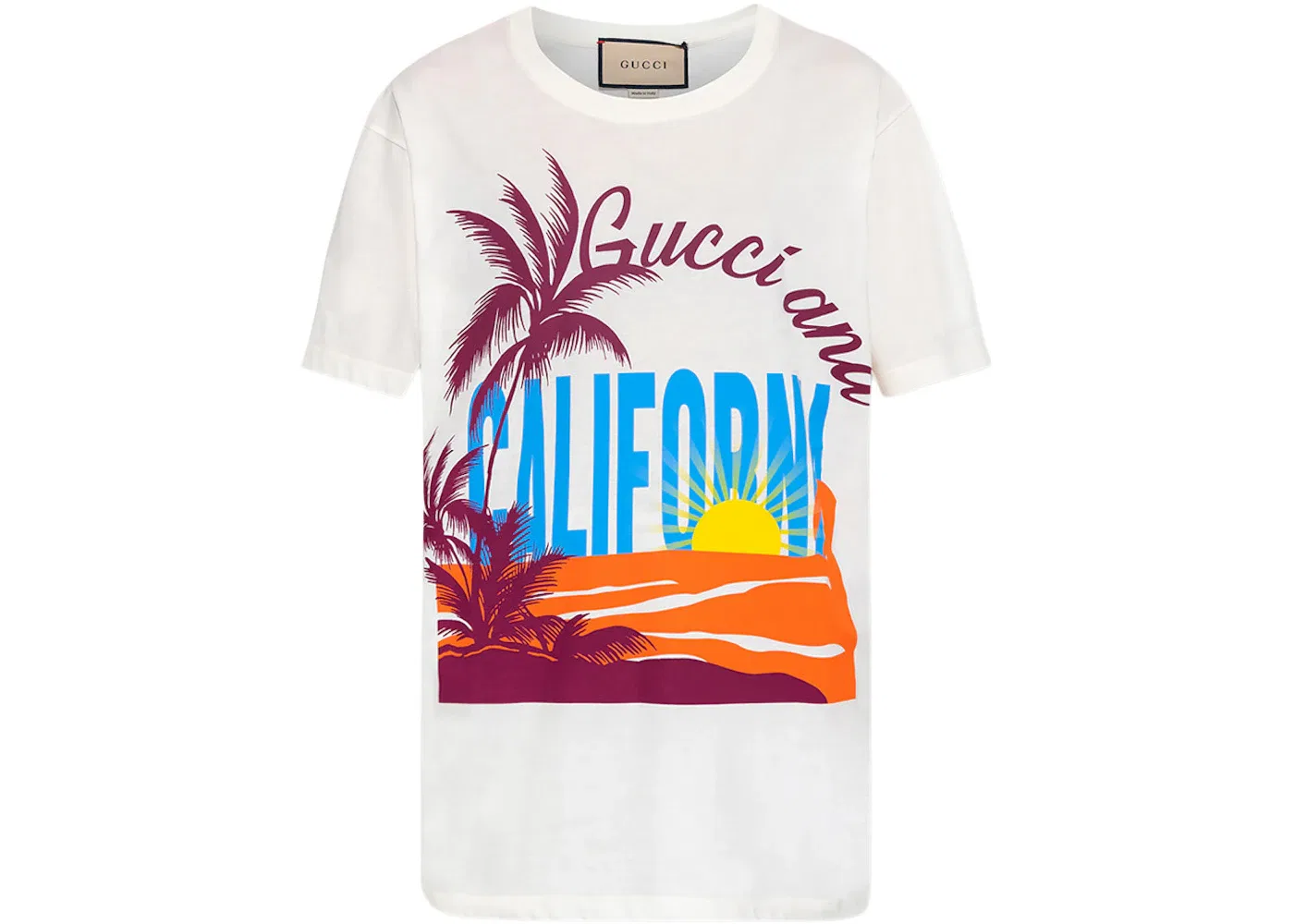 Женская футболка оверсайз Gucci, White