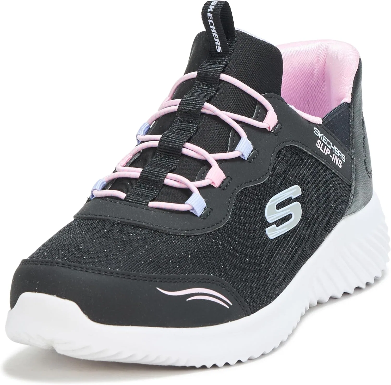 Детские кроссовки для девочек с технологией Slip-ins Skechers, Black