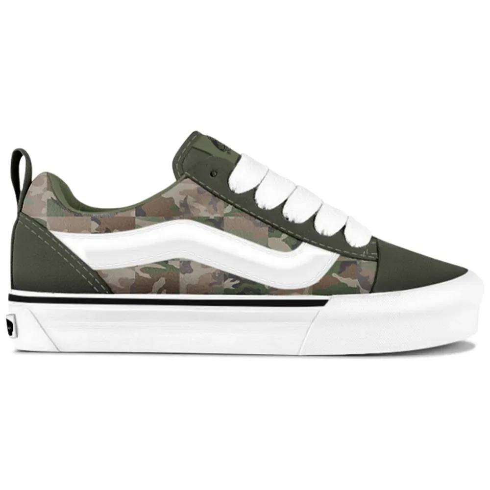 Детские кроссовки для девочек с эластичными шнурками Knu Skool Elastic Lace Vans, Green