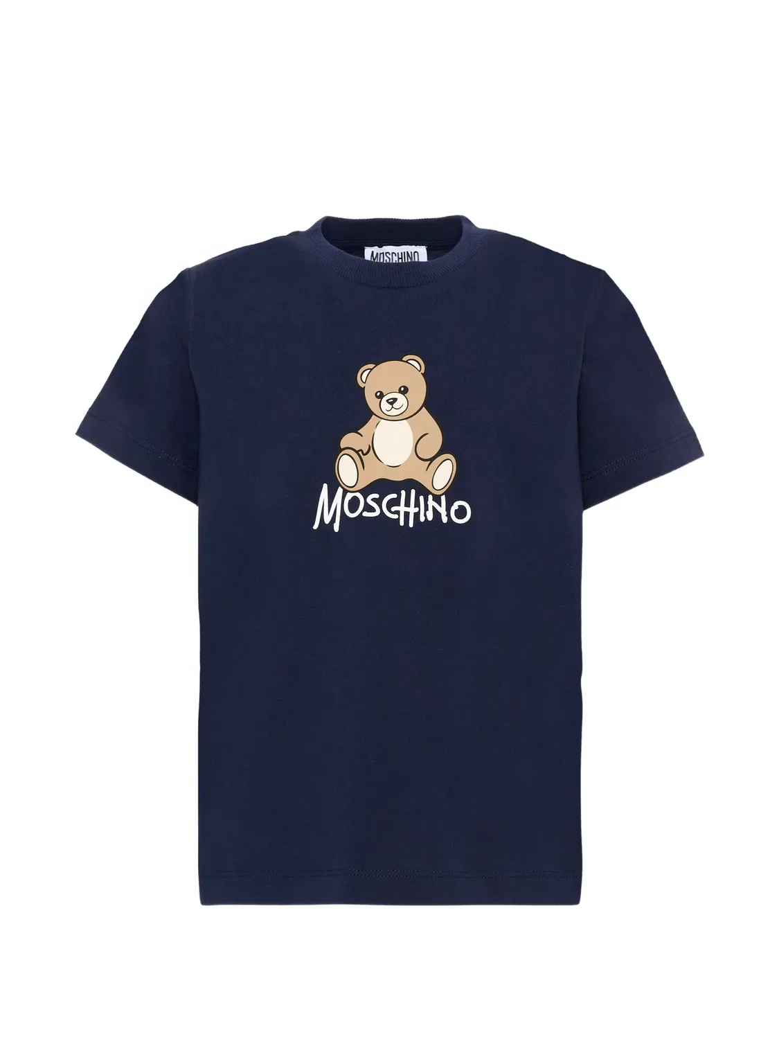 Футболка Teddy Bear с логотипом Moschino Kids, синий