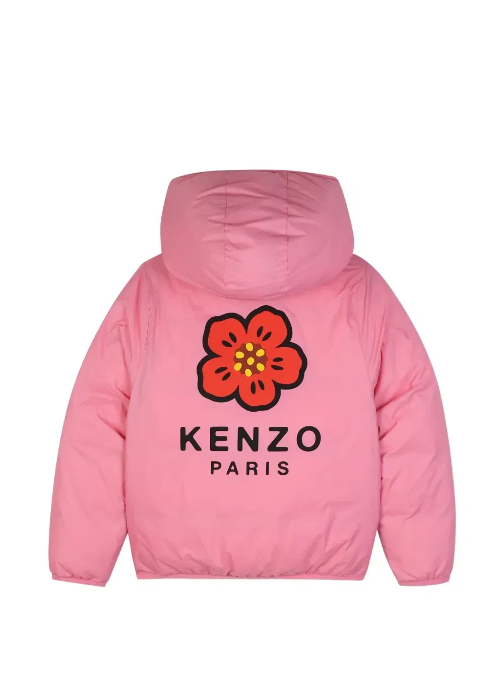 Двусторонний пуховик Boke Flower Kenzo Kids, синий — фото 4