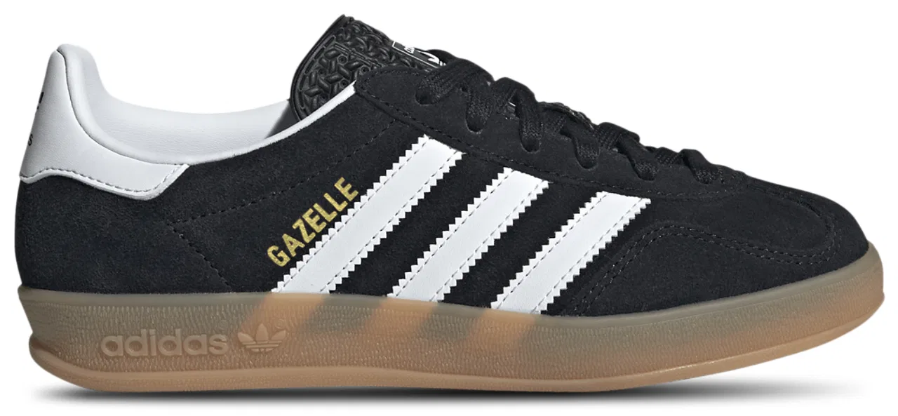 Кроссовки для мальчиков Gazelle Indoor Adidas, черный/белый