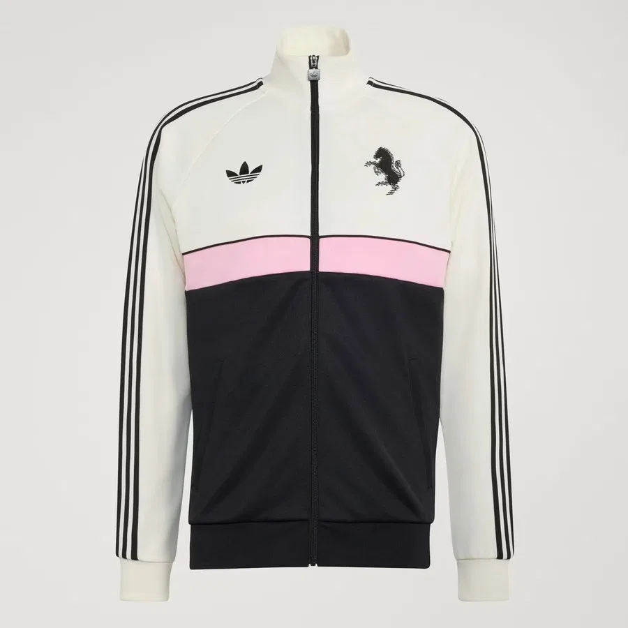 Мужской свитшот с флисовым воротником Juventus Turin OG adidas, Белый — фото 4