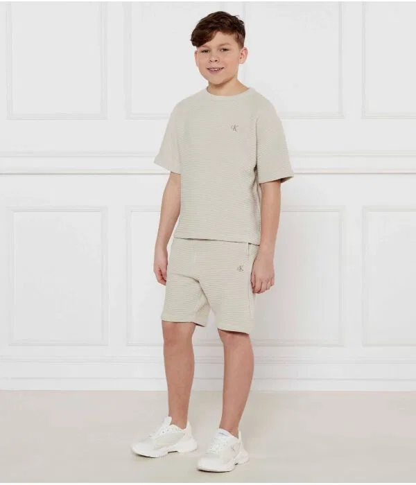 Детский комплект Relaxed Fit Calvin Klein Jeans, бежевый