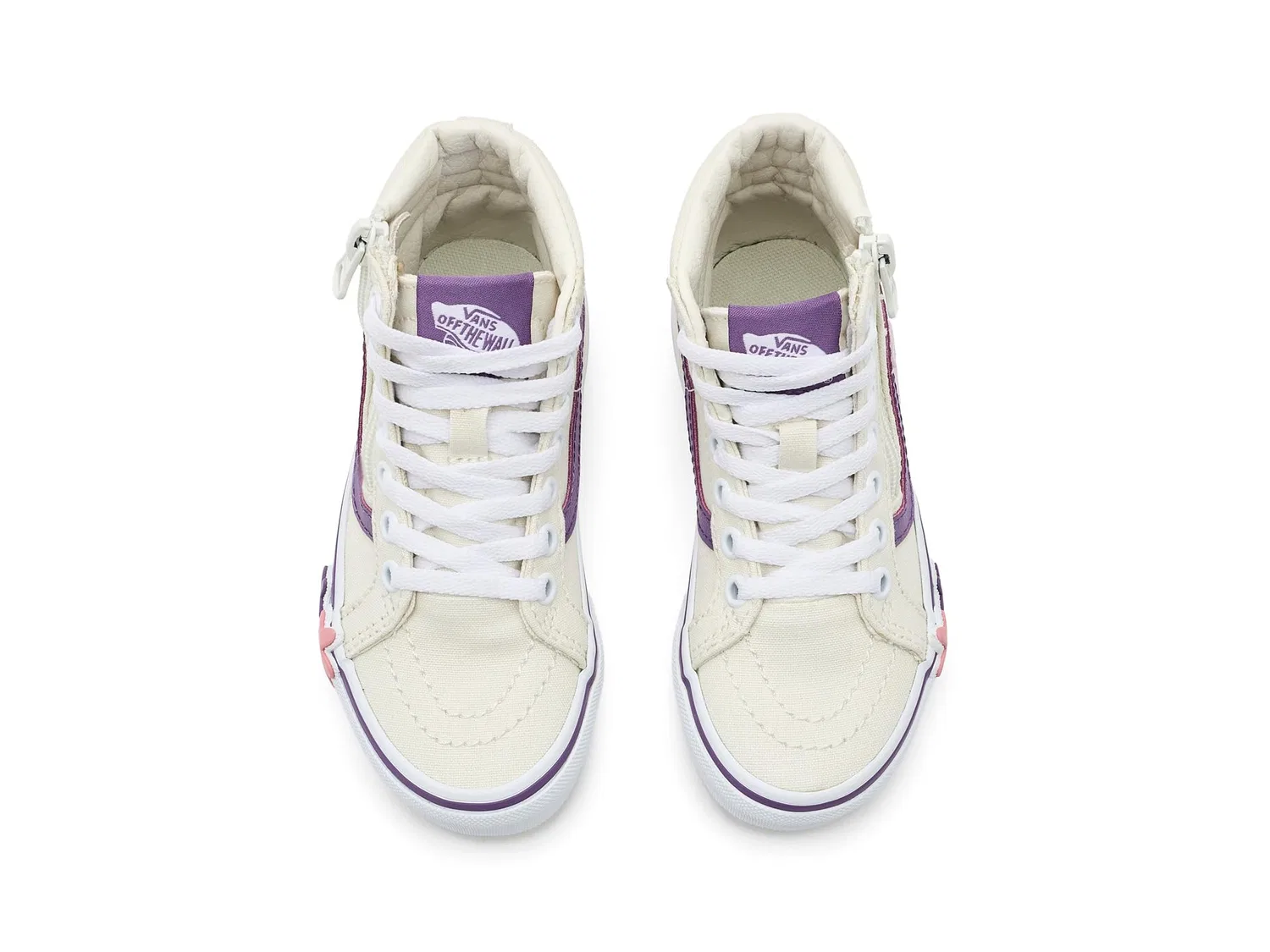 Кроссовки Sk8-Hi Reissue Side Zip (для маленьких детей) Vans Kids, Marshmallow — фото 3
